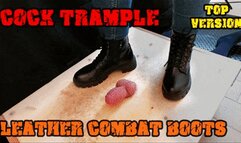 Crushing his Cock in Combat Boots Black Leather - CBT Bootjob with TamyStarly - (Top Version) - Heeljob, Ballbusting, Femdom, Shoejob, Ball Stomping, Foot Fetish Domination, Footjob, Cock Board, Crush