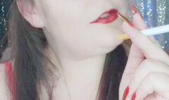 Red Latex Leopard Print Thigh Highs Smoking JOI