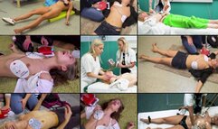 Defib Anthology #5 with AED, Defib, MTM, Ambu, 02, 3 & 7 Lead ECG, CPR Board