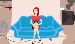 Autumn in Stockings masturbates