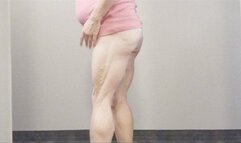 Trying out pink tye dye thong