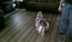 Vivica Struggling like Crazy in Rope Bondage Takedown SDmp4