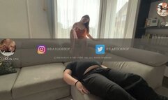 foot fetish, face sitting, face riding to orgasm