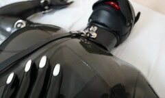 Rubberdoll in Pup Mask Smothered, Spanked and Ridden with Dildo and Vibrator