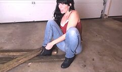 *854x480p * Boot Gets Stuck Leaving My Foot Trapped Between Heavy Wood Planks - Mp4