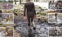 Mud Stomping in Dunlop Thermo Welies