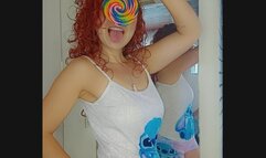 My delicious lollipop with hiccups