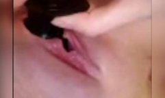 Stretching her holes