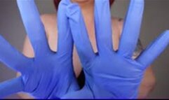 JOI to Blue Surgical Gloves while I Caress my Big Tits WMV 1080