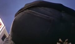 Giantess in jeans Butt Drios and fartsand stomping as she towers over you as tall as 20 story buildings Saying fee fi fo fum and catching you in her huge hand