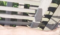 Tempest in flip flops doing calf raises