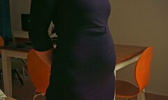 Office dress, very bloated belly ad weight ins