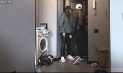 045rb Party 2 Then we brought the slave into the apartment, our shoes are in saliva, he will polish them to a shine! [4k]