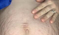 MastersLBS 6 week pregnant belly button play