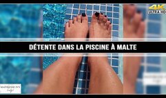 Détente dans la piscine à Malte 4K