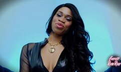 Femdom Ball Smacking Game- Femdomme Goddess Rosie Reed Humiliates Losers With A Fun Femdom Game- CBT Ebony Femdom- standard definition