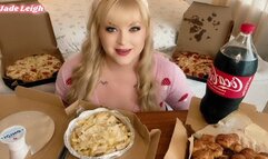Pizza and Pasta Mukbang with Burps and Farts