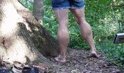 Tempest flexing with dirty soles