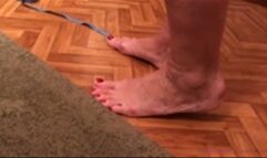 Marina measuring her giant size 15 feet (46 EU)