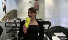 I take off my panties at the restaurant!