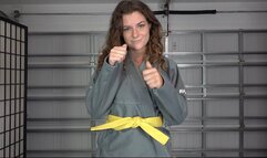 NATHALIA EARNS HER ORANGE KARATE BELT (4K)