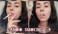 Candid smoking #4