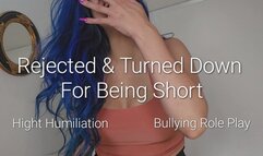 720P Rejected and Turned Down For Being Short: Hight Humiliation and Bullying RolePlay
