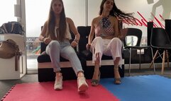 Foot fetish from beautiful girls