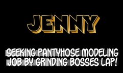 Jenny Welch - Orange Fishnet Pantyhose POV Lap Dance