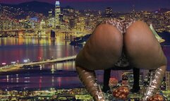 Giantess Colossal Ass Shakes, Jiggles and Bounces on Pathetic Tiny City 1080