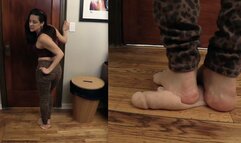 COCK CRUSHING BARE HEELS - Jamie Daniels, Bare feet, Dildo Crush, POV - WMV