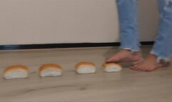 Sexy barefoot bread crush by Sandra