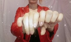 My hands with long fingers