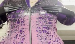 Kitty enjoys new pegging toy