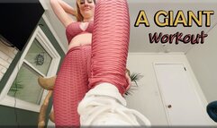 A Giant Workout - Unaware Giantess with Jacquelyn Velvets