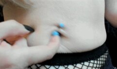 Cross Dangle Ring Belly Button Fingering (HD) WMV