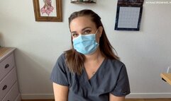Nurse Wears Gas Mask & Cums with You