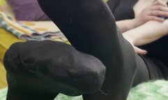 Goth Goddess Amaris Black Nylon soles