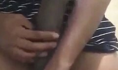 Muscular young VN caught jerking off and fucked