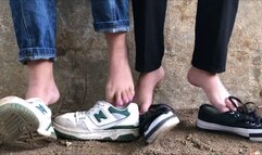 Double shoeplay at university pt 2 (Lily’s production)