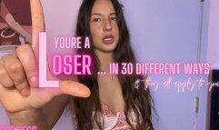 youre a loser in 30 different ways