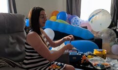 Sophie inflate to pop Unique 14 with electric pump