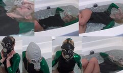 Gabi Spandex Leotard in Water Combo MOV