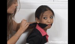 Whistleblower Kina Kai Is Brought Down From The High Ground And Rolls On The Floor Tied Up By Vivian Chase!