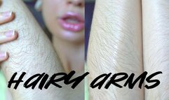 Lovely hairy arms tease