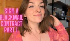 Sign a Blackmail Contract Part 1