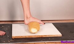 Vivian Barefoot Bread Crushing - 4K MP4