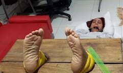 Eli receives a bastinado on his soles