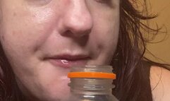 BBW Chugs Sports Drink and Cant Stop Burping