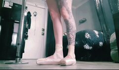 Goth Ballerina Pointe Shoes with Diosa Ariana